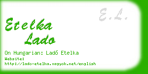 etelka lado business card