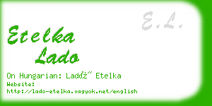 etelka lado business card